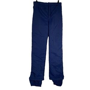 Vintage ALPERNA Women's Blue Ski Snow Pants Side Zipper 31” Waist